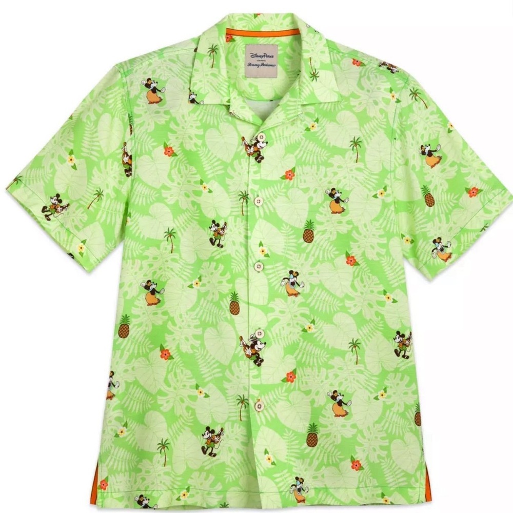 Disney Parks Mickey and Minnie Mouse Pineapple Tropical Shirt by Tommy Bahama